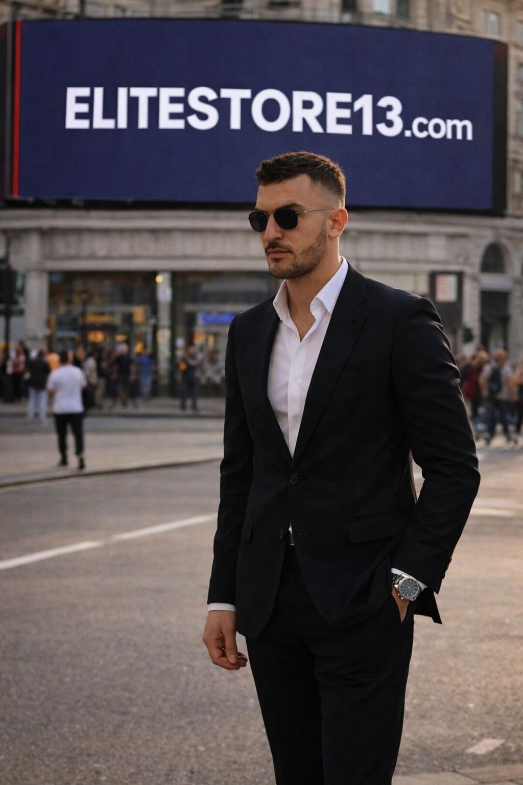 Traje Ejecutivo Slim-Fit en Azul Marino Intenso